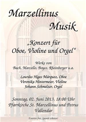 „Konzert für Oboe, Violine und Orgel“
