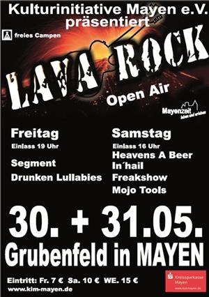 Schroffe Klänge beim
Lava-Rock Open Air Festival