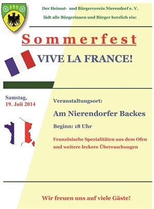 Sommerfest
„Vive La France“