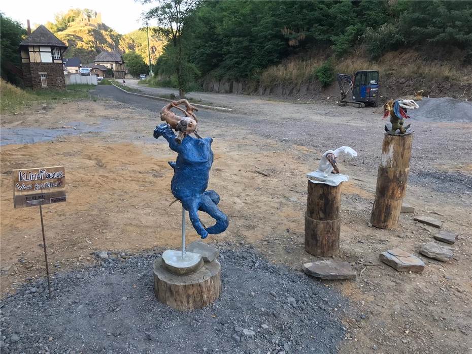 Altenahr: Flut-Skulptur mutwillig zerstört 