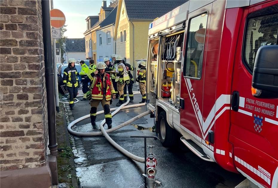 Bad Honnef: Feuer in Wohnhaus drohte sich auszubreiten