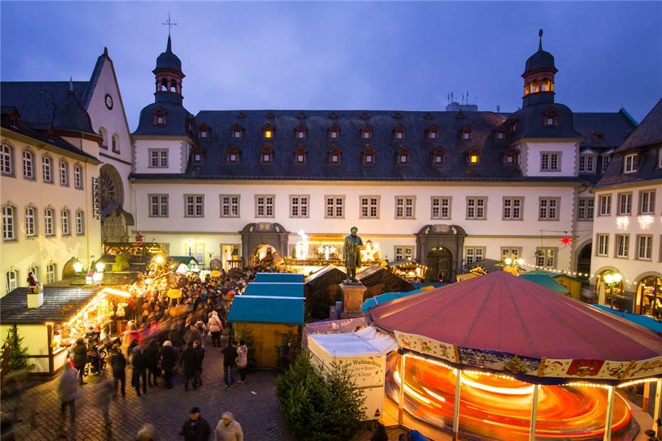 Der Koblenzer Weihnachtsmarkt gehört zu den größten in Rheinland-Pfalz