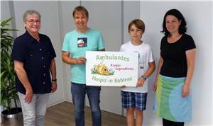 Zu sportlicher Spendenaktion für
den Koblenzer Hospizverein inspiriert