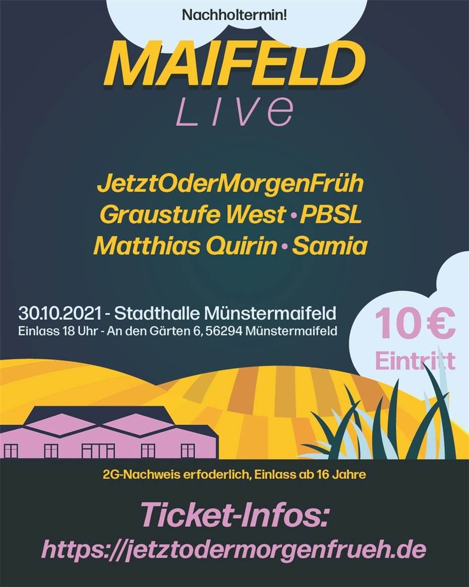 Maifeld-Live wird nachgeholt!