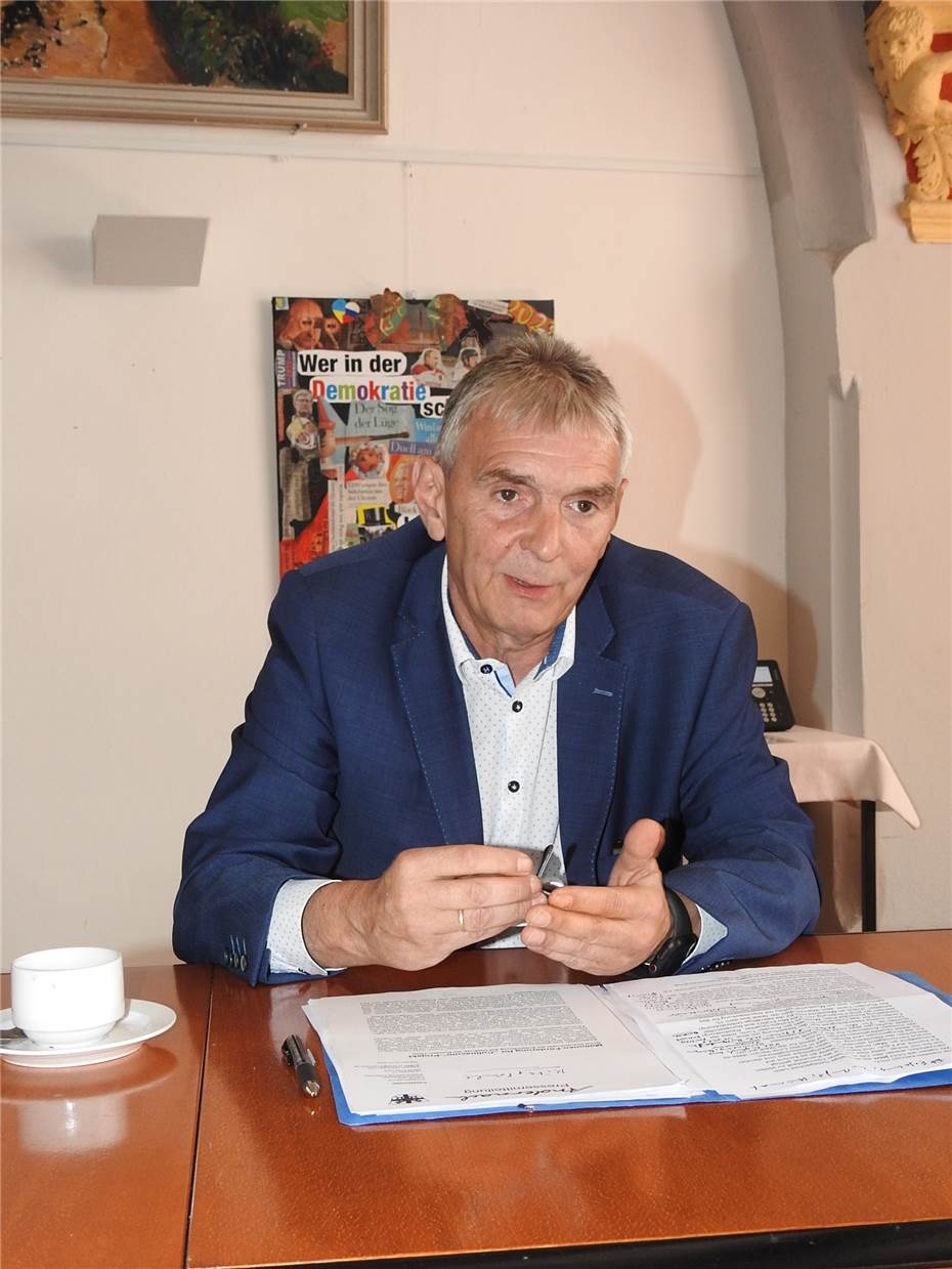 Bürgermeister Claus Peitz
tritt zur Oberbürgermeister-Wahl an