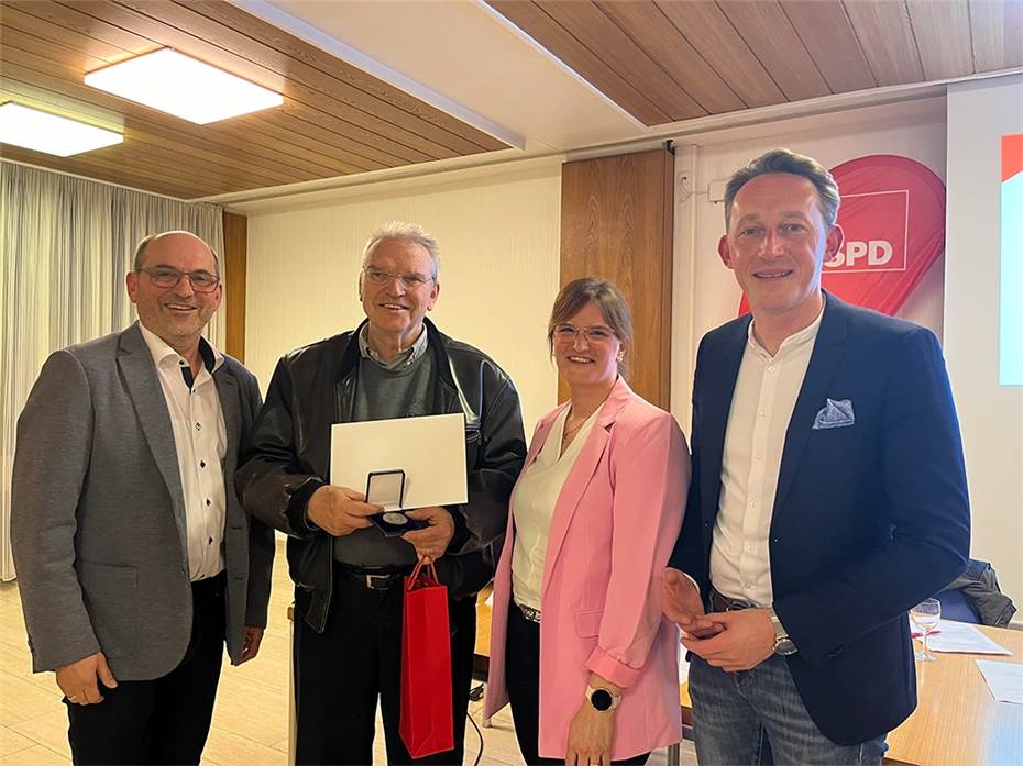 SPD Andernach ehrt langjähriges Mitglied Friedemann Nolte mit Werner Klein Medaille