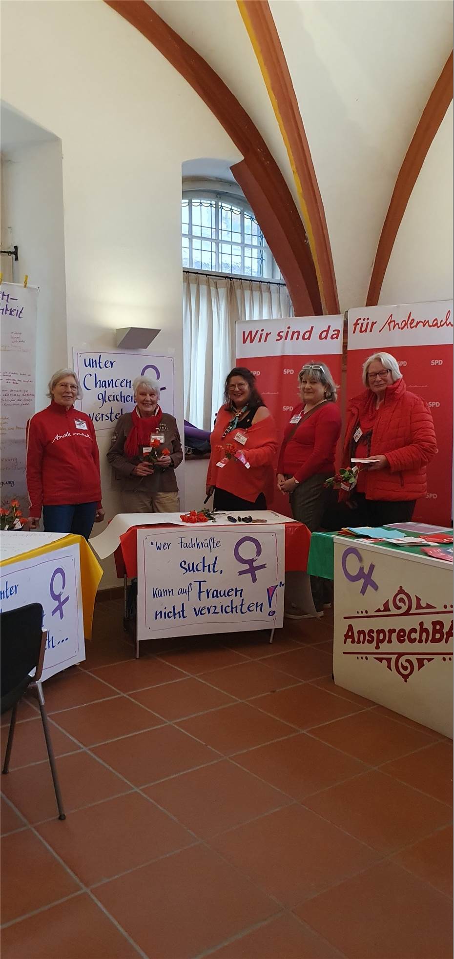 SPD-Frauen
engagierten sich beim Weltfrauentag