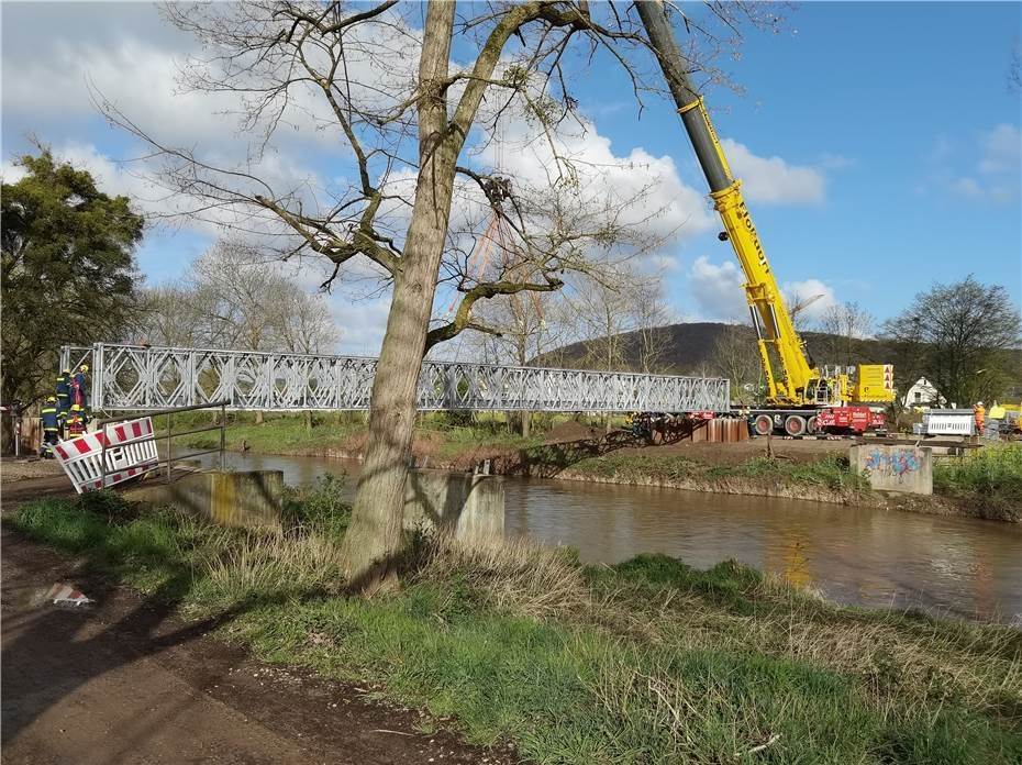 Sinzig: Bau der Anrampung an temporärer Brücke beginnt