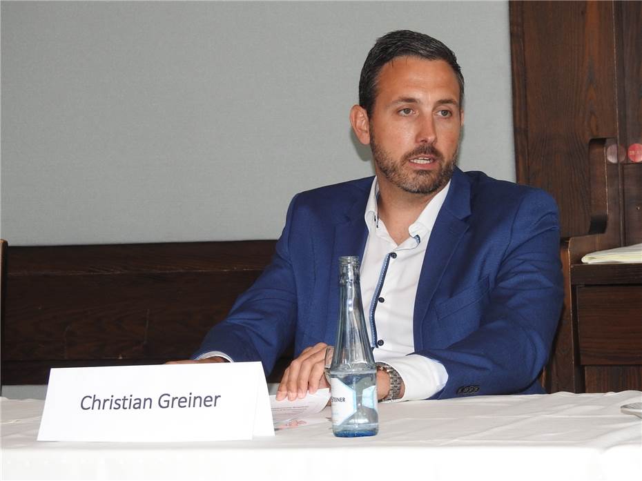 Christian Greiner kandidiert für
das Amt des Oberbürgermeisters