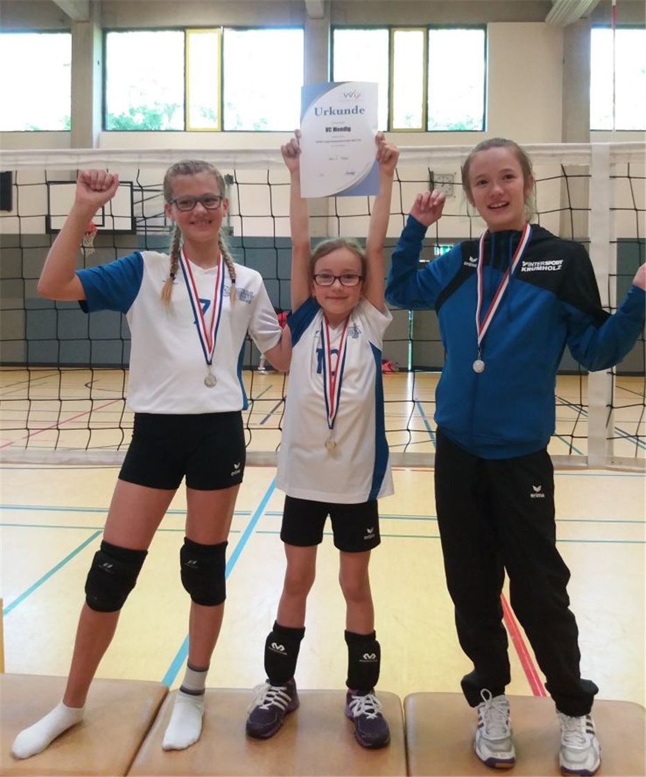 Volleyball-Mädchen sind Vizemeister
