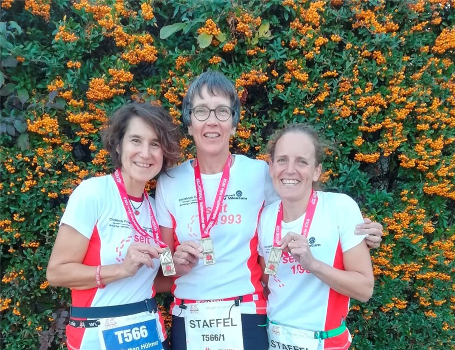 Frauenstaffel erfolg-
reich beim Köln-Marathon