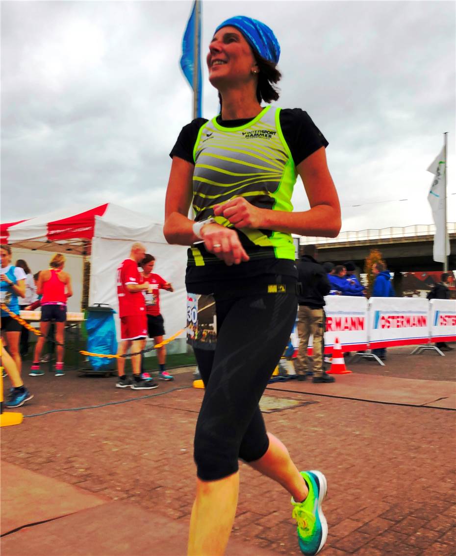 Heike Blum errang
Klassensieg über 15 Kilometer