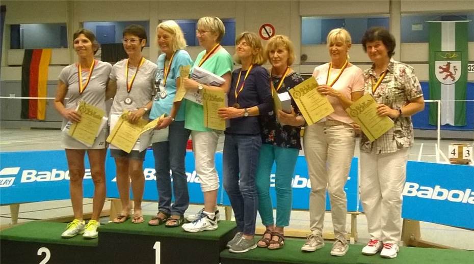 Brigitte Prax holte Gold und Bronze
bei den Deutschen Meisterschaften