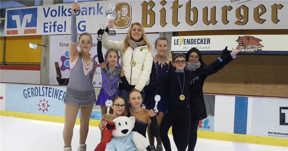 Fun on Ice gewinnt den
Mannschaftspokal in Bitburg