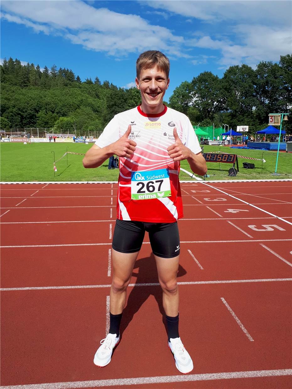 Robin Pluymackers wird Landesmeister über 1.500 m