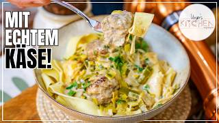 Vorschaubild Ungers Kitchen: Käse-Lauch-Pasta mit Hackbällchen